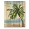 Designart - Palm Tree At The Beach Resort - Nautical & Coastal Print on Natural Pine Wood